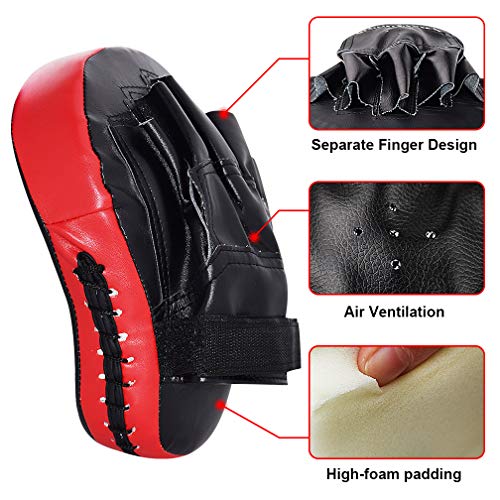 image for TLBTEK 2PCS Curved Punching Mitts Boxing Pads Hand Target Boxing Pads 