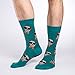 Good Luck Sock Men's Dapper Dog Socks, Adult, Shoe Size 7-12