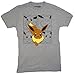 Pokemon Eevee Panels T-shirt (Medium,Heather Grey)