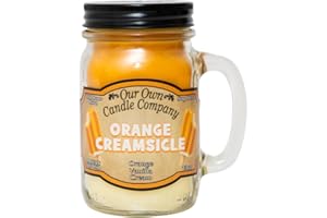 Our Own Candle Company, Orange Creamsicle Scented Mason Jar Candle, 100 Hour Burn Time, 13 Ounces