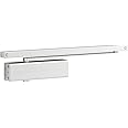 Tesa Assa Abloy DC135-D9016 Door Closer with Sliding Guide for Doors, White