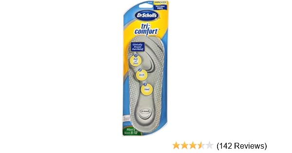 Amazon Com Dr Scholl S Tri Comfort Orthotics Inserts Men S Size