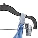 Home-it 12 PACK baby hangers with clips GRAY baby Clothes Hangers Velvet Hangers use for skirt hangers Clothes Hanger pants hangers Ultra Thin No Slip kids hangers
