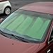 Motor Trend Front Windshield Sun Shade - Accordion Folding Auto Sunshade for Car Truck SUV - Blocks UV Rays Sun Visor Protector - Keeps Your Vehicle Cool - 58 x 24 Inch (Green)
