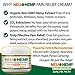 Hemp Oil for - Organic Cream 500mg Full Spectrum Extract Topical for Muscle Nerve Numbing Relieving Knee Joint Lower Back BOSWELLIA with Pure TUMERIC Arnica Enhanced MSM Aloe Vera 2OZ RUB