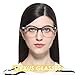 Cyxus Blue Light Blocking TR90 Lightweight Glasses,[Clear Lens] Anti Eye Fatigue Headaches Better Sleep Eyewear (Matte Black Wood Grain Semi-Rim Frame)