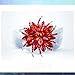 Ailer Fashionable Brooch Pins for Women with Created Crystal Bouquet Bloom Flower Wedding Brooch-Red