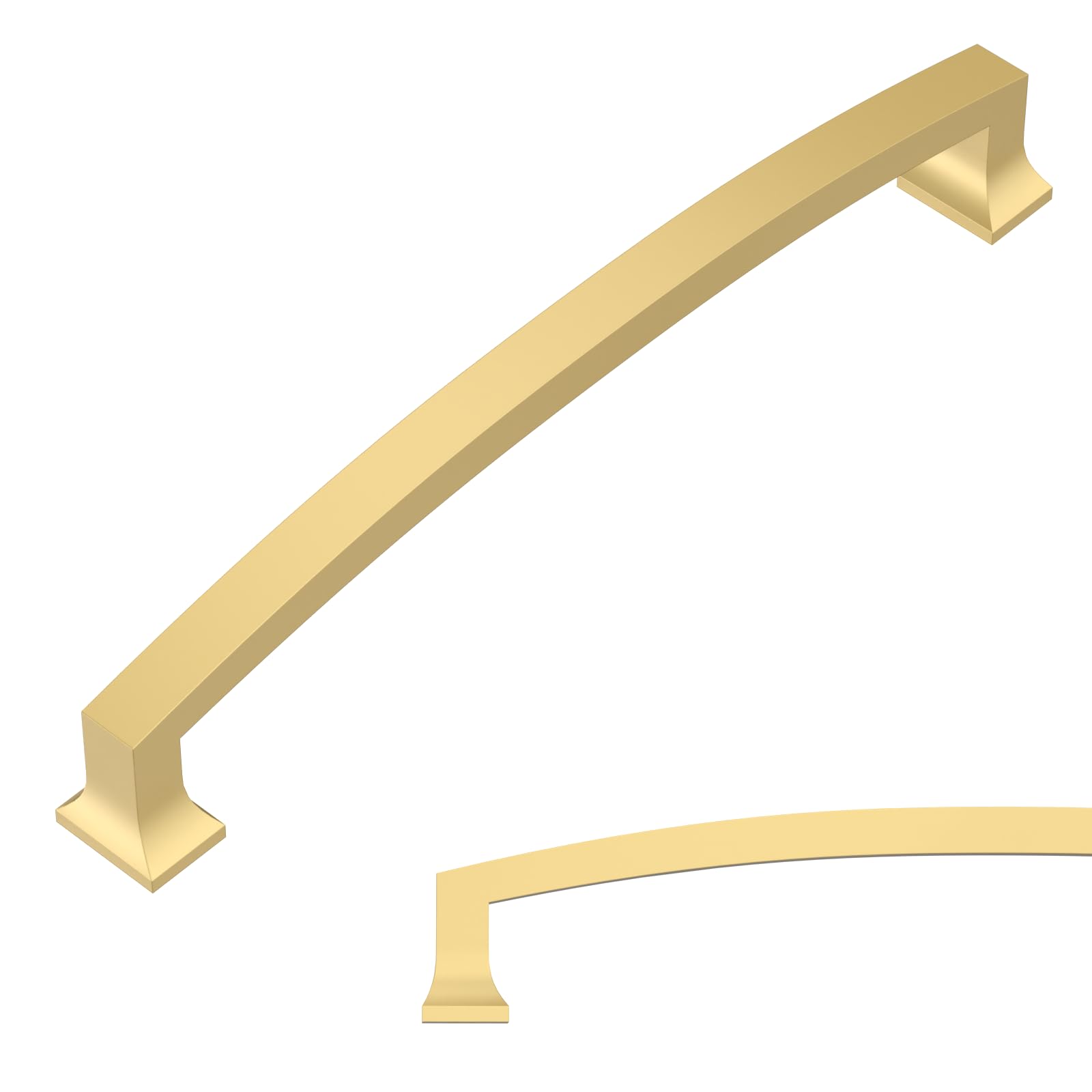 Photo 1 of Amerdeco 10 Pack Brushed Gold 7.5 Inch(192mm) Hole Centers Kitchen Cabinet Pulls Cabinet Hardware Kitchen Handles for Cabinets Cupboard Handles Drawer Pulls
