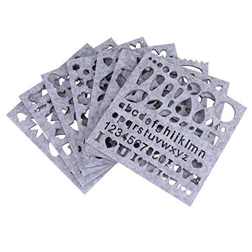 7pcs/set Felting Mold, DIY Craft Stencil Applique Mold Lovely 3D Felting Needle Tool Beginner Handmade Accessories