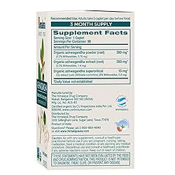 Himalaya Organic Ashwagandha, 90 Day Supply, Herbal