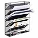 iLife Designs Wall Mount Vertical Paper Organizer Tray | Hanging File Folder for Mail Letter Document Office Organization [2019]