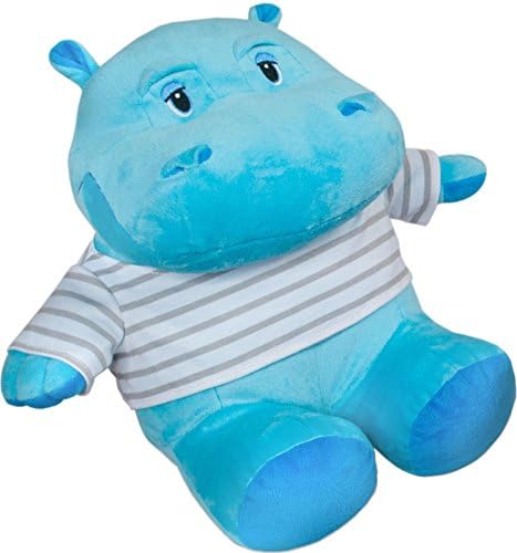 My Friend Huggles Hug Me Hug Me Hippo, Children's Soft Stuffed Animal: Blue Bruno