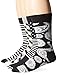 Happy Socks Men's Combed Cotton Socks Gift Box, Black/White Assorted, 10-13 (Pack of 4)