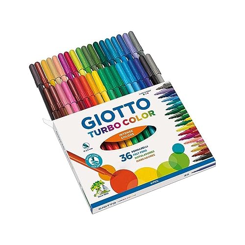 Turbocolor, Rotuladores, Punta Fina, Punta 2.8mm, Colores Surtidos, 36 uds.
