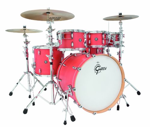 Gretsch Drums Marquee GM-E824P-SRC 4-Piece Drum Shell Pack, Satin Red Coral