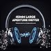 Mpow Thor Bluetooth Headphones On Ear, 40mm Driver Wireless Headset Foldable with Mic, Wired and Wireless Headphones for Cell Phone/TV/PC