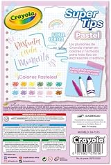 CRAYOLA Pastel SuperTips Washable Markers Assorted Colours 12 Pack Age 3+ view 4