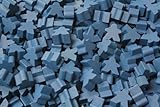 25 Blue Carcassonne Mini Meeples (12mm)
