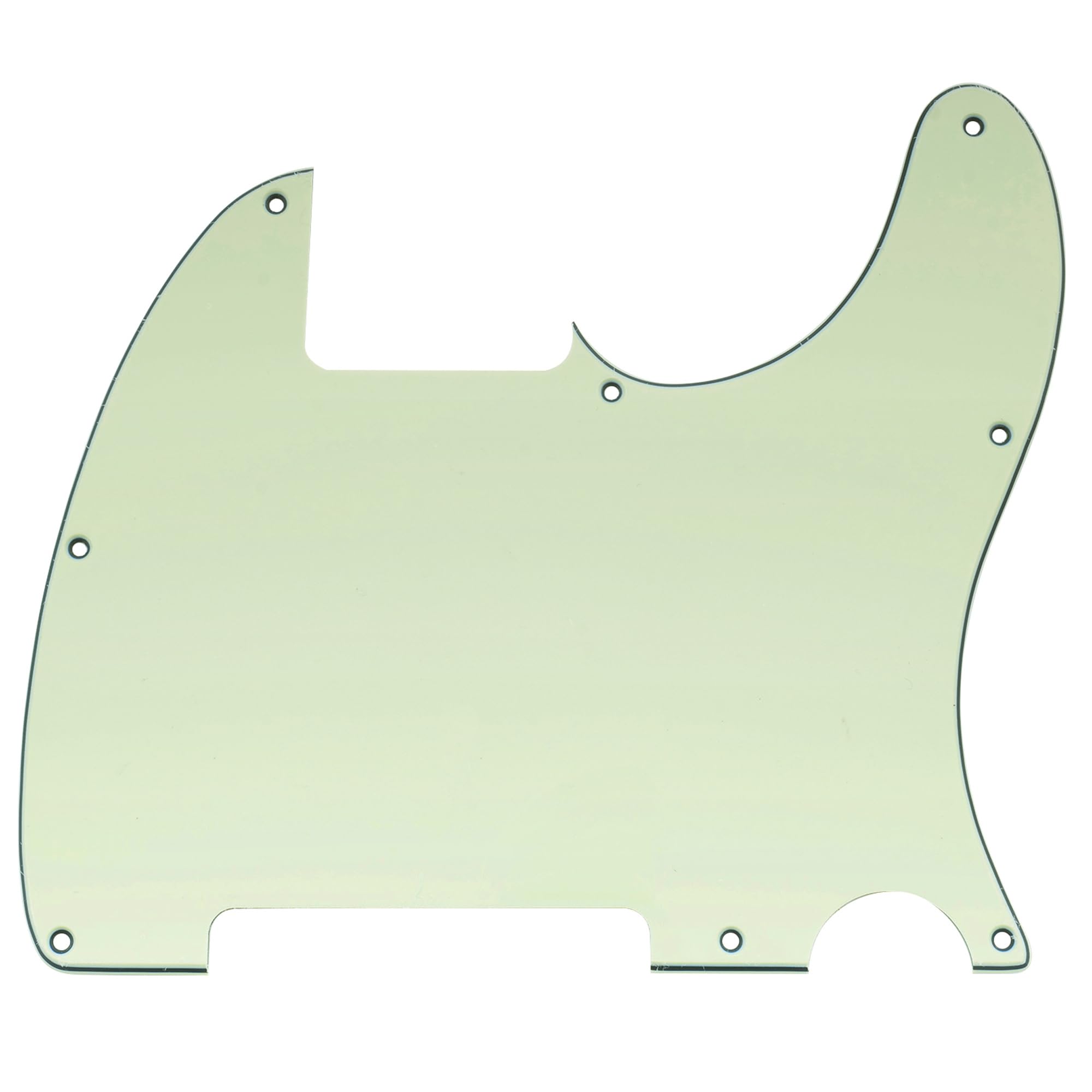 Musiclily 8 Hole Tele Pickguard Blank for Fender USA/Mexican Telecaster Esquire Guitar, 3Ply Mint Green — image 1