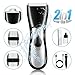 VISSON Dog Clippers Washable,2in1 Dog Grooming Clippers Kit for Small Medium Dogs and Cats Hair Around Face, Paws, Eyes, Ears, Rump,Dog Trimmer Clippers Cordless,Low Noise Dog Shaver USB Rechargeable