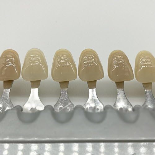 1Kit Teeth Shade Guide Porcelain 16 Colors for Dentist Dental Materials Dental Care and teeth whitening Orthodontics Orthodontist (Dental-16Color)