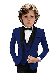 Tuxedo Suits for Boys 3 Pieces Slim Fit Boys Formal