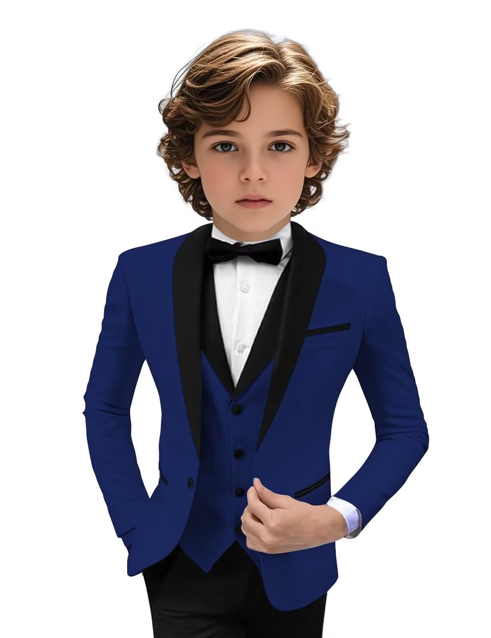 Tuxedo Suits for Boys 3 Pieces Slim Fit Boys Formal