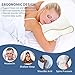 Amconsure Memory Foam Pillow, Orthopedic Sleeping Pillows, Ergonomic Cervical Pillow for Neck Pain - for Side Sleepers, Back and Stomach Sleepers, Free Washable Breathable Pillow Case Included