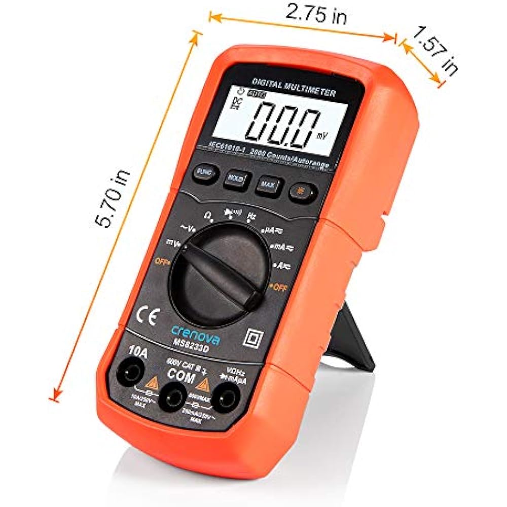 MS8233D AutoRanging Multi Testers Digital Multimeter Home Measuring
