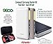 Kinetic 9600 mAh Mini Car Jump Starter | Compact Power Bank Boosts Car, Motorcycle, Boat & Other Engines | Charger Smart Phones & Tablets | LED Jumper Cables & Pouch | Peak Current: 400A