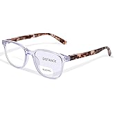 OPTOFENDY Bifocal Reading Glasses for Women, Blue Light Blocking Computer Readers with Spring Hinges, Retro Square Frame