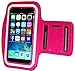 i2 Gear Running & Exercise Armband Compatible with iPhone SE and iPhone 6 6S - Reflective Arm Band with Key Holder (Hot Pink)