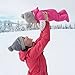 Twinklebelle Toddler Kids Winter Hats & Mittens Fleece Lined Unisex (M: 6-24 Months, Hat & Mitten Set: Grey Bear)