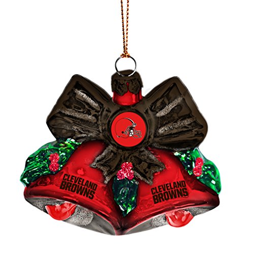 NFL Cleveland Browns Glitter Bells