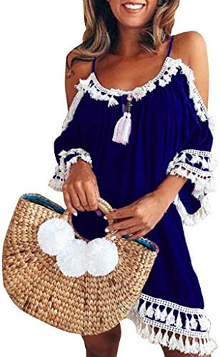 Swimwear,BaZhaHei Womens Letters Print Baggy Swimwear Bikini Cover-ups Beach Dress Women Dress Ladies Holiday Vacation Costume Sundress Loose Skirts Mini Summer Tops T-Shirt Dress Swimming