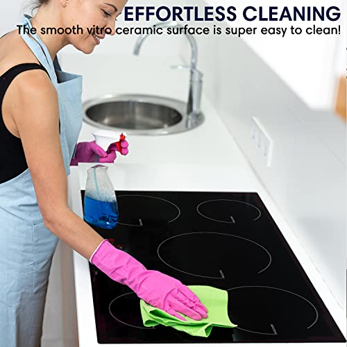 Induction Cooktop 36 Inch, Electric Cooktop 5 Burners, Dropin