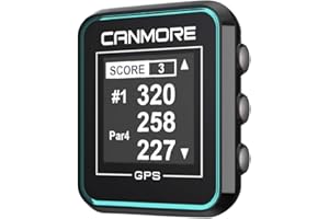 CANMORE H300 Golf GPS - Essential Golf Course Data and Score Sheet - Minimalist & User Friendly - 41,000+ Free Courses Worldw