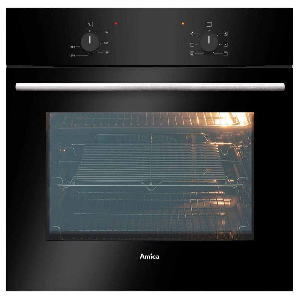 Amica ASC200BL Electric Fan Oven with A Energy Efficiency, 5 Functions