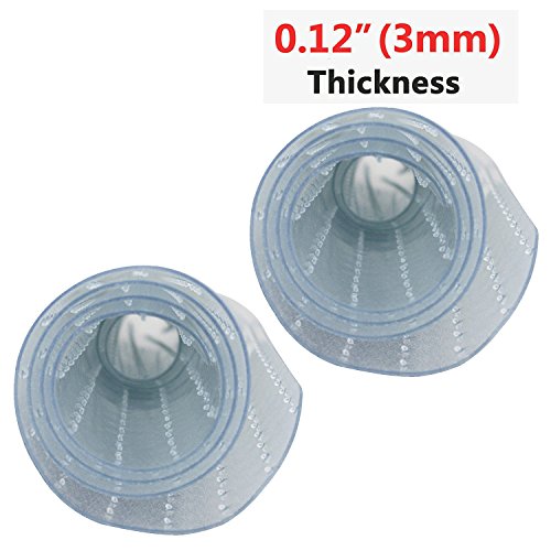 image for F2C 2 Packs 48-Inch by 36-Inch 3MM Plastic Floor Office Chair Mat Clea