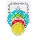 Silicone Lace Coasters from Dish It D'Lishious! Set of 5: 1 large/4 small-for Teapot & Cup Holders, Drink/Pitcher Placemat, Hot Pad, Jar Opener, Spoon Rest (Multicolor)