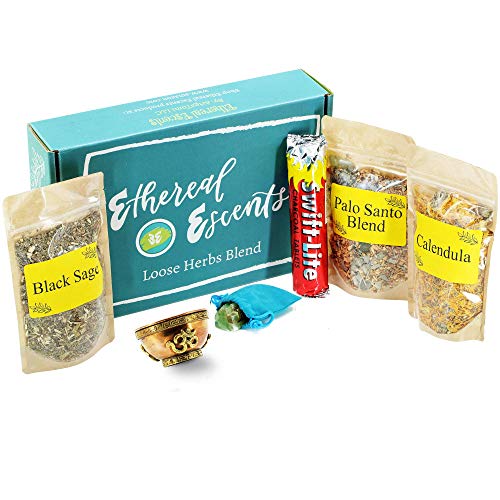 Spiritual Cleansing Kit to Clear Negative Energy Meditation Decor with