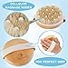 Dry Brushing Body Brush,Natural Boar Bristle Cellulite Brush Body Brush, Remove Dead Skin And Toxins, Cellulite Treatment, Improves Lymphatic Functions, Exfoliates, Stimulates (Brown) (Bronze)