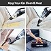 HOTOR Car Vacuum, Corded Car Vacuum Cleaner High Power for Quick Car Cleaning, DC 12V Portable Auto Vacuum Cleaner for Car Use Only - Orange & Black