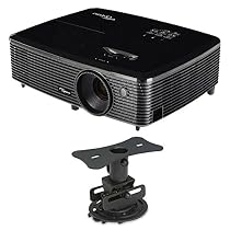 Optoma HD142X Full HD 1080p 3D DLP Home Theater Projector w/ Mustang Low Profile Mount Bundle