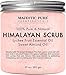 Majestic Pure Himalayan Salt Body Scrub with Lychee Essential Oil, All Natural Scrub to Exfoliate & Moisturize Skin, 10 Ounce (Pack of 1)thumb 1
