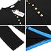 Hotouch Mens Henley T-Shirts with Long Sleeve Black L