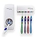 Native Spring Toothpaste Dispenser and Toothbrush Holder White
