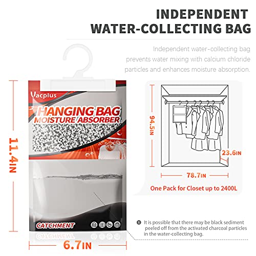 Vacplus Activated Charcoal Moisture Absorbers, 10 Pack Dehumidifiers