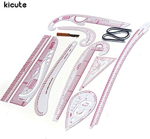 Best Quality - Rulers - Ruler French Curve Set Sewing Tools Cutting Ruler Yardstick Sleeve Arm French Curve Cut Cutting Knife Rulers 10 Styling Design - by VivianBalk - 1 PCs