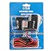 RioRand Waterproof 5V/2.1A Dual USB Output Motorcycle Handlebar Clamp Power Adapter Charger USB Charging System with DC 12V Car Cigarette Lighter Socket - Black